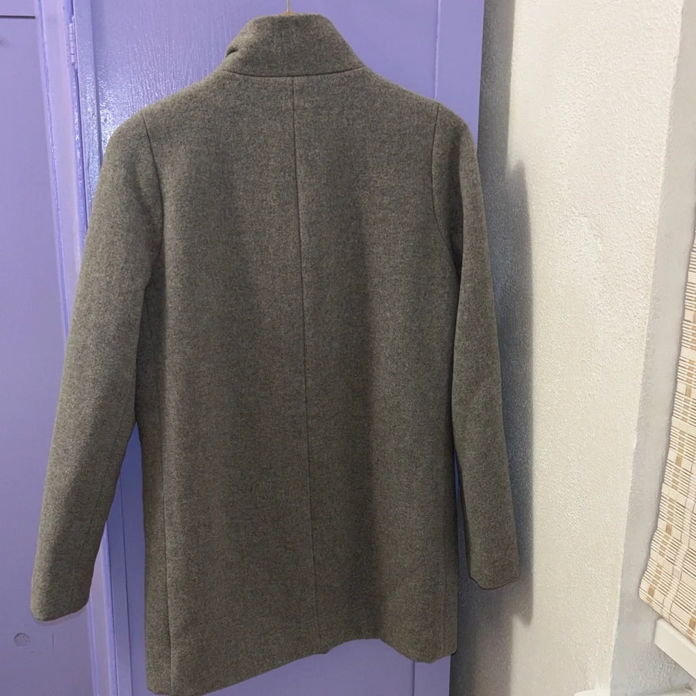 J. Crew Factory Gray Pea Coat - Picture 7 of 16